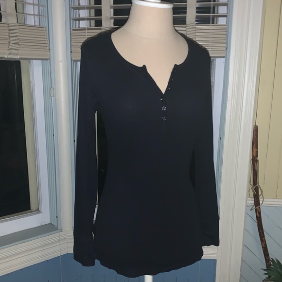 Felina black ribbed long sleeve shirt 🦄 - Picture 2 of 8